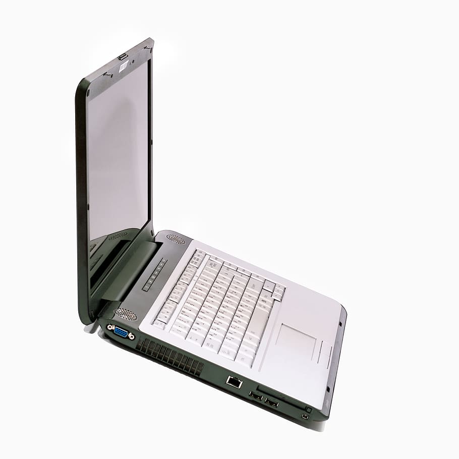 computer, digital, isolated, keyboard, laptop, mobility, modern HD wallpaper