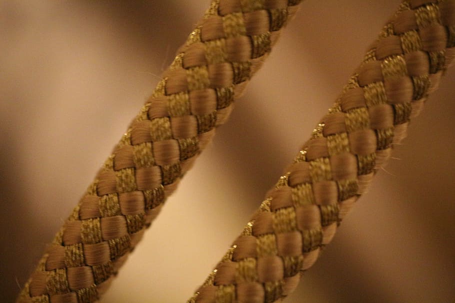 macro, close up, thread, gold, depth of field, dof, siora, indoors HD wallpaper