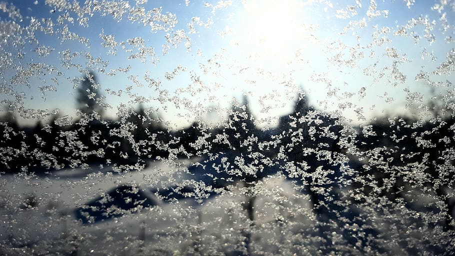 polska, wilkowice, window, glass - material, wet, nature, cold temperature HD wallpaper