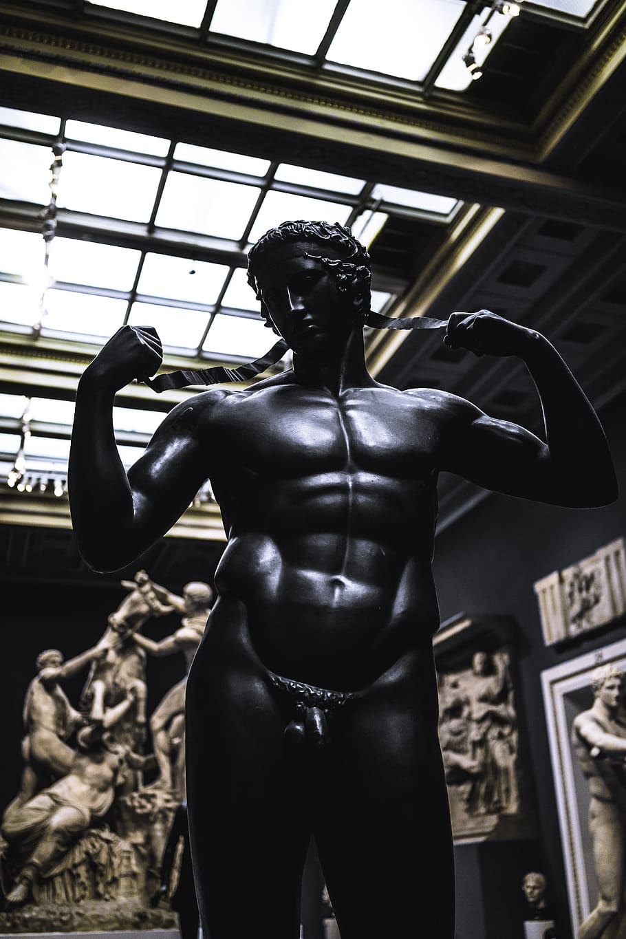 museum, sculpture, human representation, statue, art and craft HD wallpaper