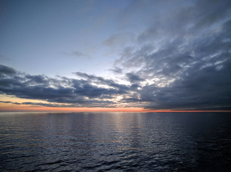royaume-uni, kingsdown, ocean, ferry, boat, cloud, color, sunrise HD wallpaper