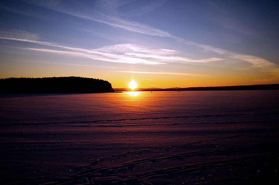 nature, outdoors, sunset, sunlight, sky, dawn, red sky, dusk HD wallpaper