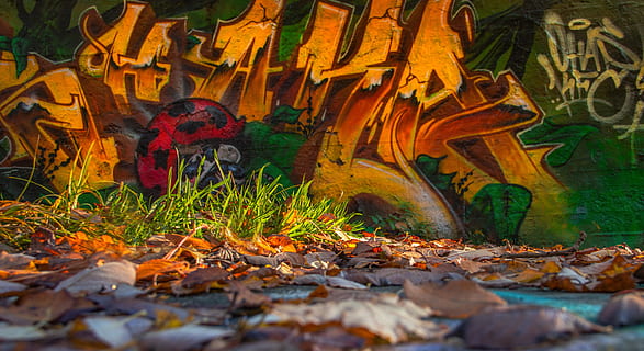 graffiti, sprayer, art, old, lost place, building, decay, abandoned HD wallpaper