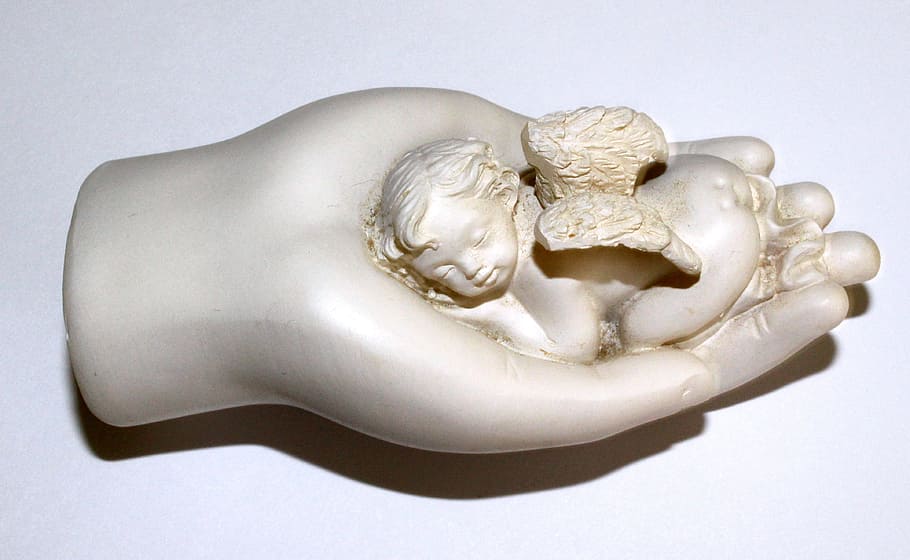 angel, fig, figure, object, sculpture, carve, carved, studio shot HD wallpaper