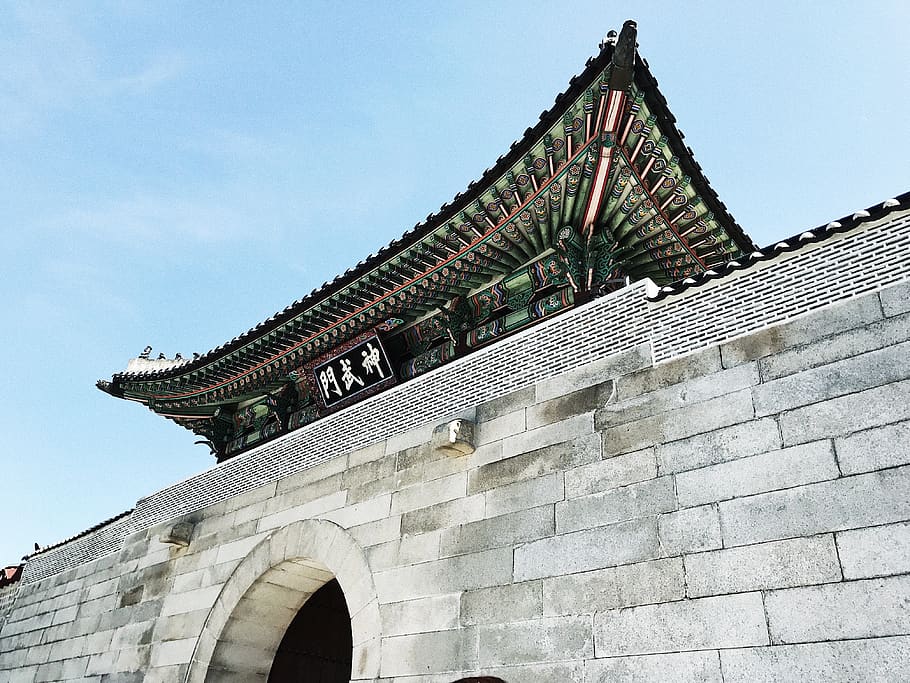 green pagoda building, architecture, temple, worship, shrine, HD wallpaper