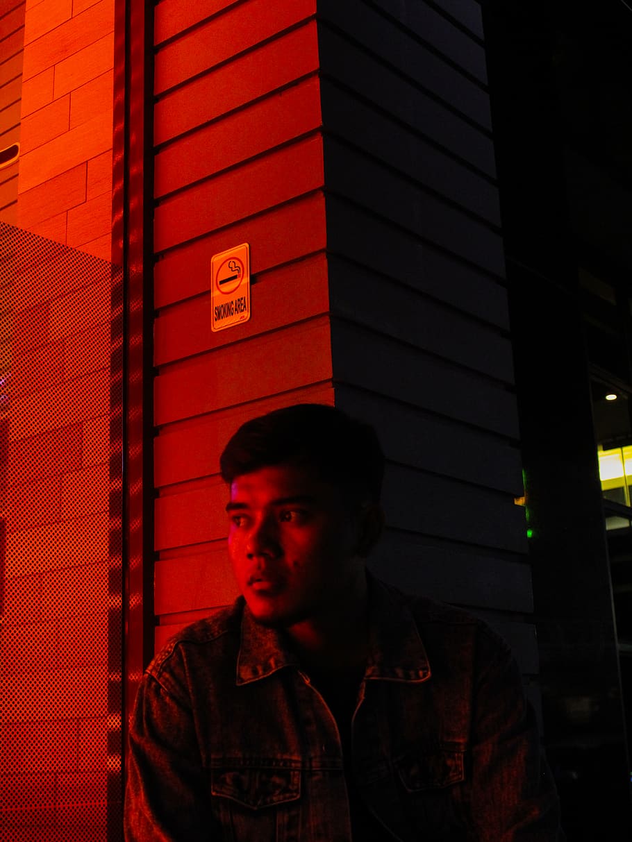 potrait, man, night potrait, urbanpotrait, one person, real people HD wallpaper