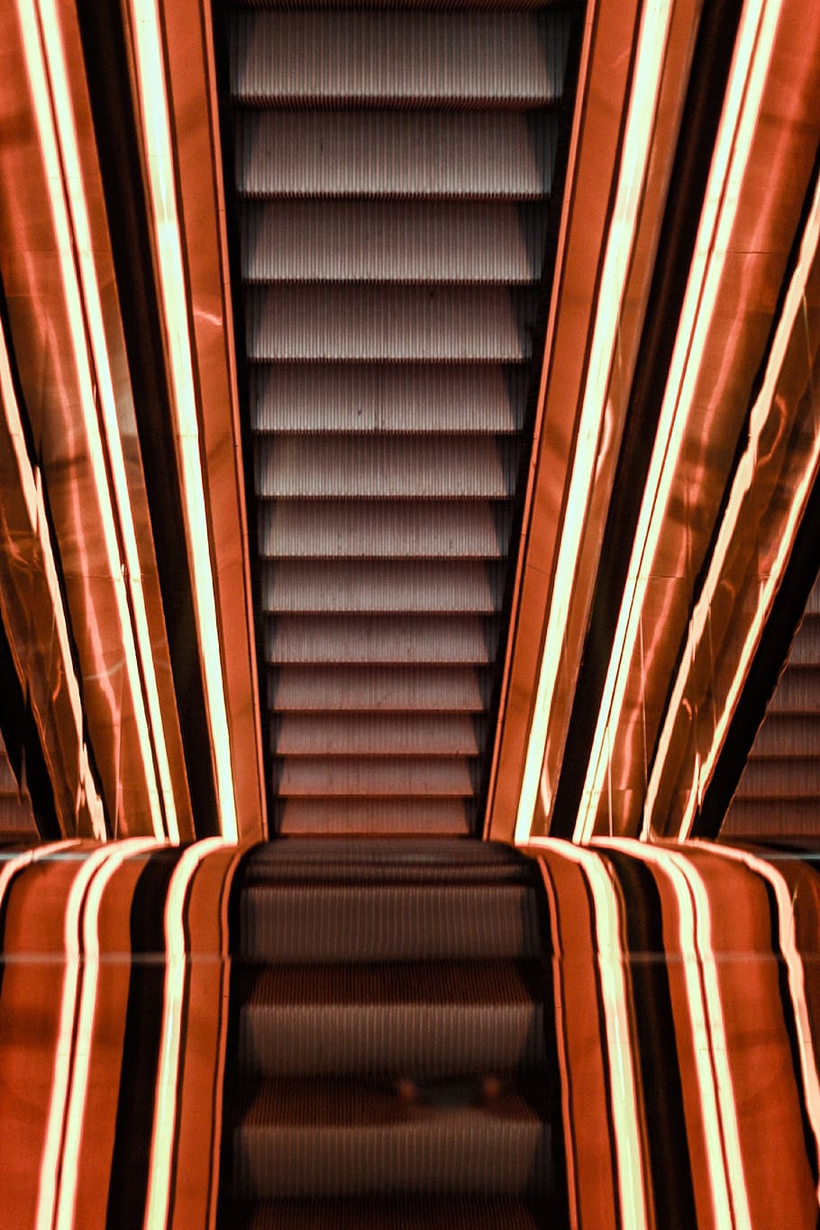 brown and white striped textile, indoors, pattern, architecture HD wallpaper