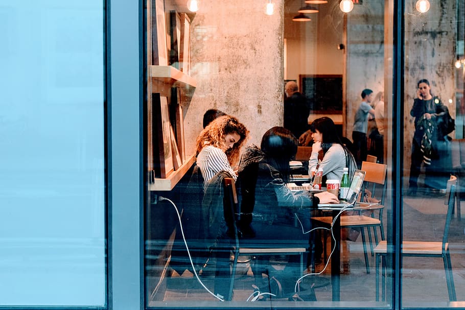 canada, toronto, coffee, office, remote, girl, table, students HD wallpaper
