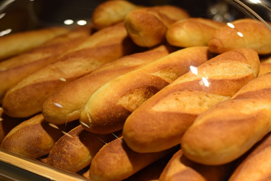 bread, baguettes, food, food and drink, freshness, close-up HD wallpaper