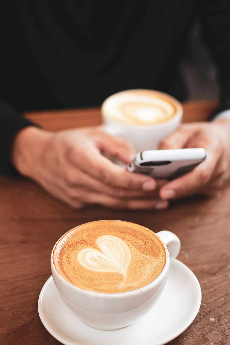 white ceramic teacup, coffee cup, drink, food and drink, coffee - drink HD wallpaper