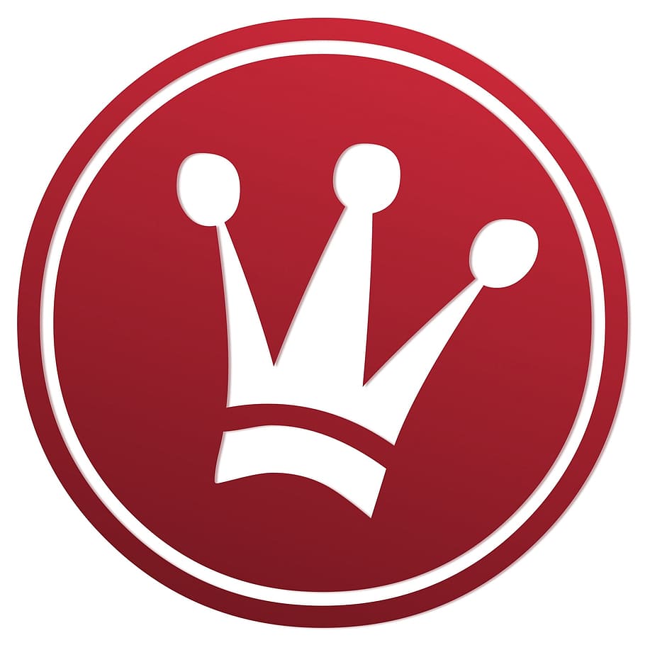 crown, silver, object, graphics, communication, red, sign, symbol HD wallpaper