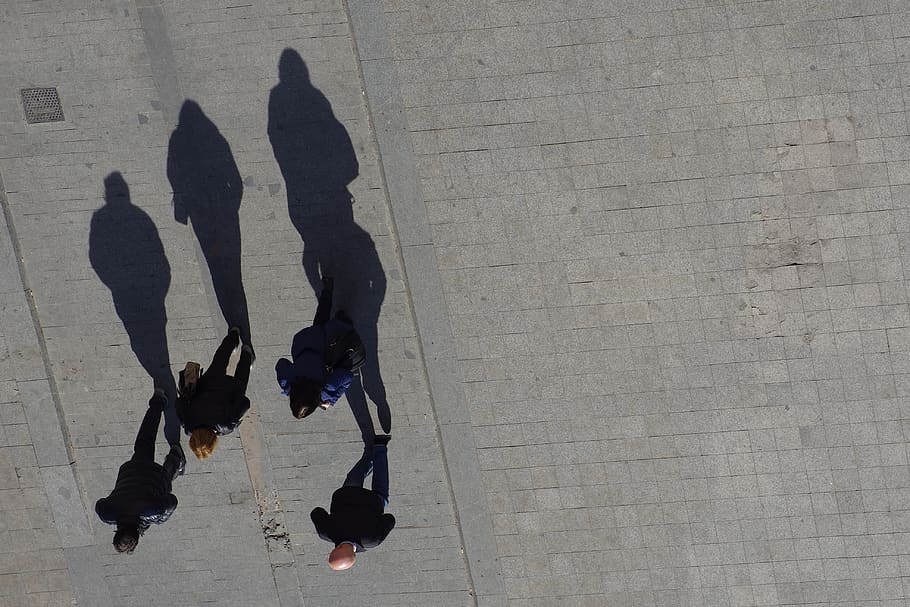 spain, valencia, real people, walking, high angle view, group of people HD wallpaper