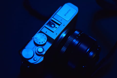 Black and Grey Slr Camera, analog camera, camera equipment, close-up HD wallpaper