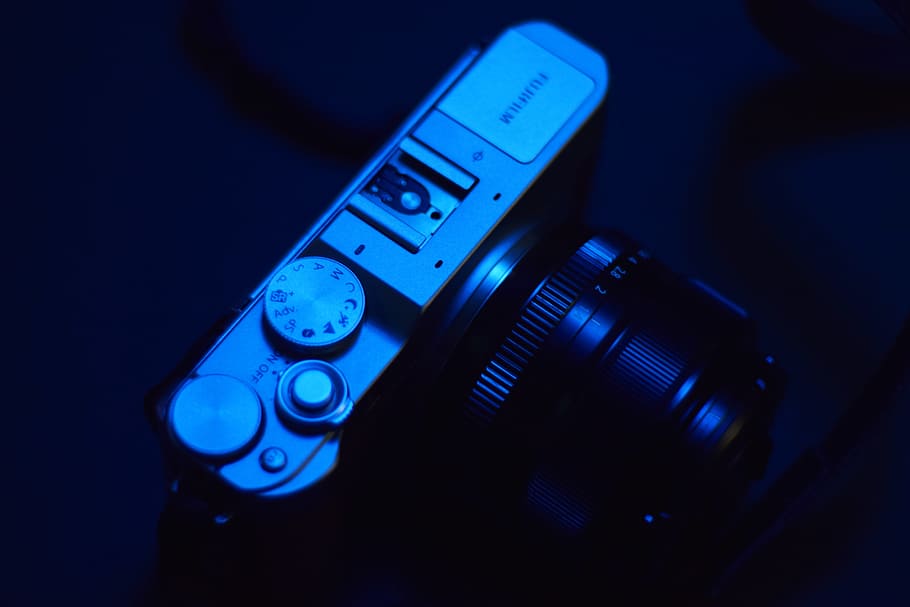 Black and Grey Slr Camera, analog camera, camera equipment, close-up HD wallpaper