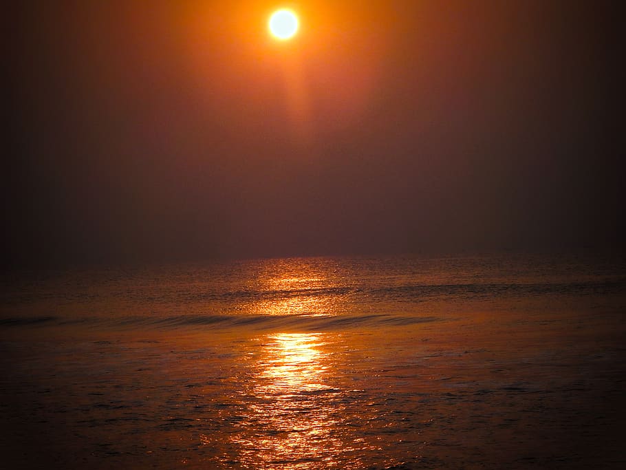sunlight, nature, outdoors, flare, sky, red sky, dawn, dusk HD wallpaper