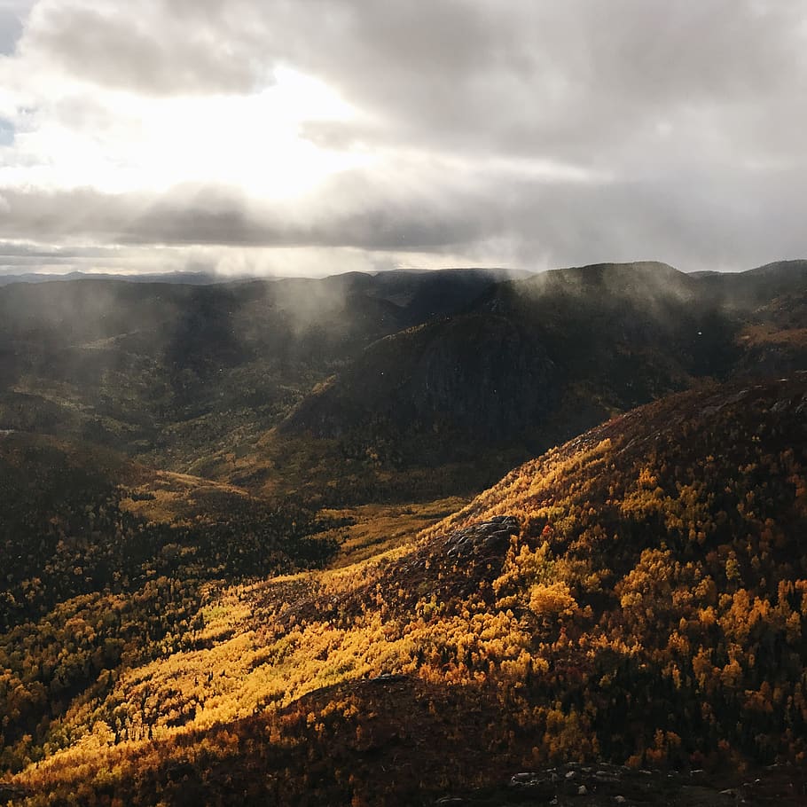 canada, saint-urbain, cloud - sky, scenics - nature, mountain, HD wallpaper