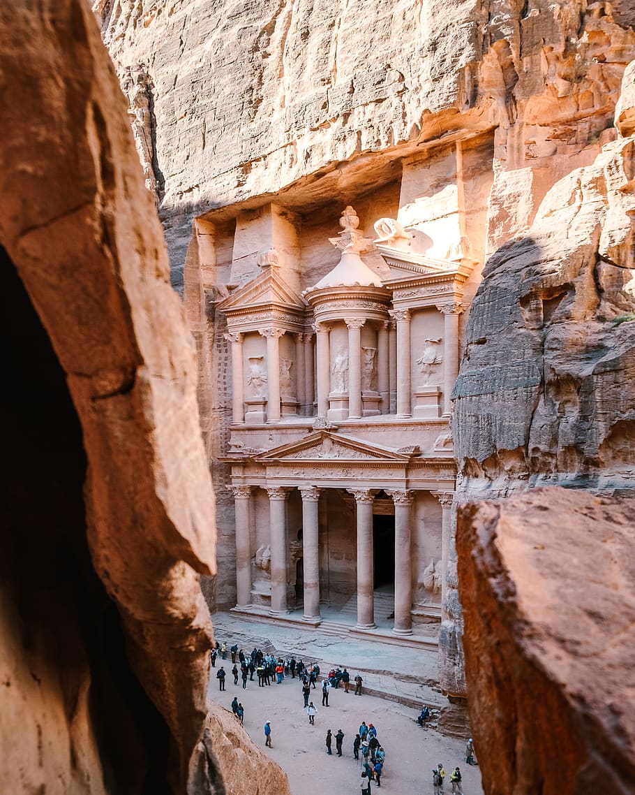 Petra, Jordan, travel destinations, architecture, history, the past, HD wallpaper