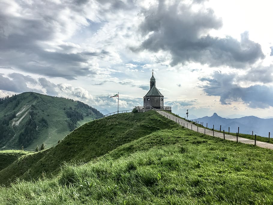 germany, tegernsee, sky, built structure, architecture, grass HD wallpaper