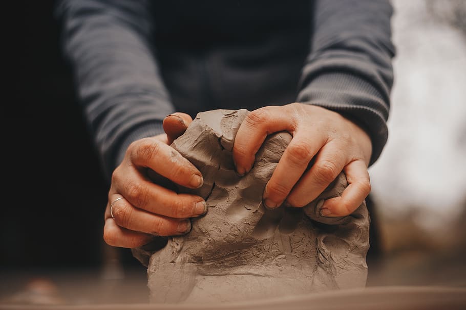 sound, hands, art, form, hand labor, finger, potters, human hand HD wallpaper