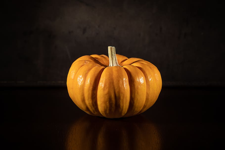 orange squash vegetable, plant, pumpkin, food, produce, stalk HD wallpaper