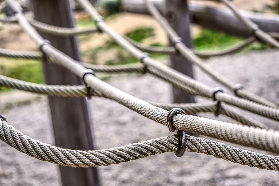 rope, climb, romp, play, playground, klettergerüst, wood, hdr HD wallpaper