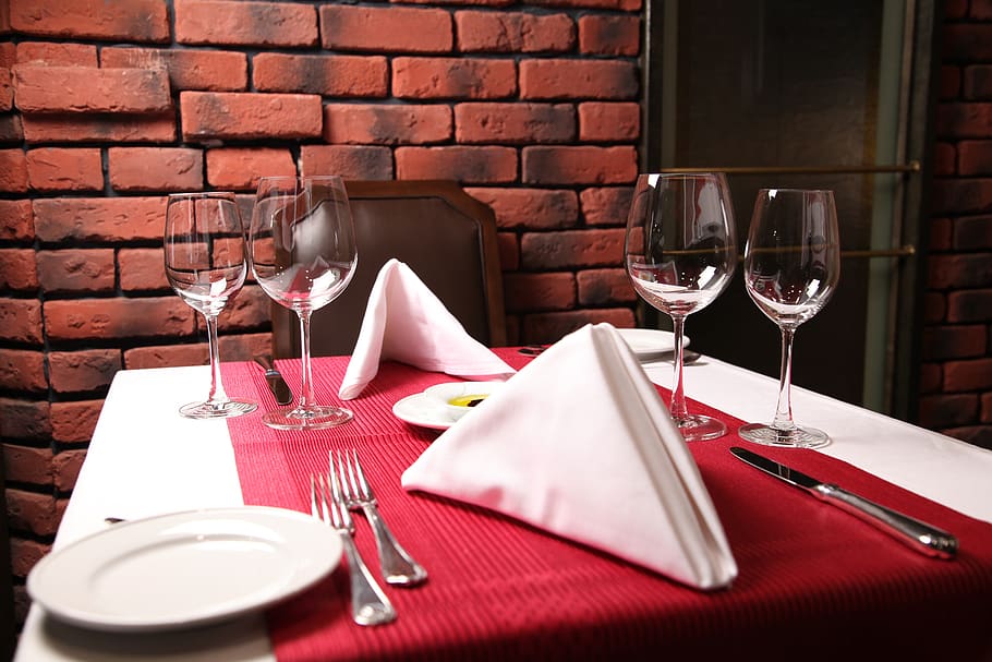 wine, table, luxury, dining, wineglass, restaurant, inside HD wallpaper