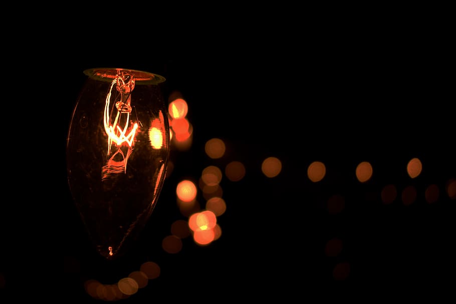dark, bokeh, lights, illuminated, lighting equipment, night HD wallpaper