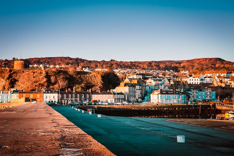 Concrete Houses, architecture, bay, bridge, building, city, cityscape HD wallpaper