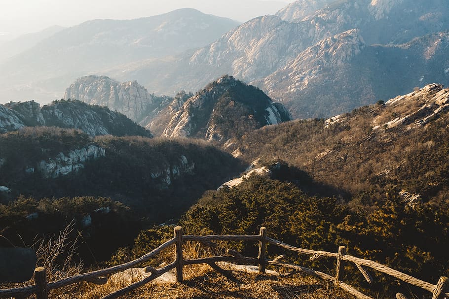 mountain during daytime, nature, outdoors, mountain range, peak HD wallpaper