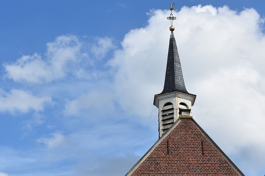Low Angle View of Clock Against Sky, architecture, blue sky, building HD wallpaper