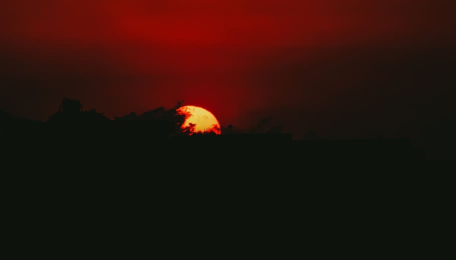Photography of Sunset, 4k wallpaper, backlit, clouds, dark, darkness HD wallpaper