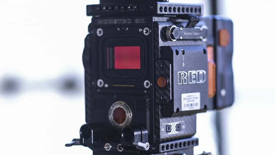 black Red theodolite, technology, close-up, photography themes HD wallpaper