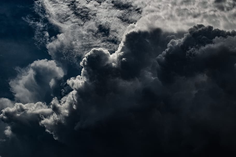 clouds, dramatic, cumulus, sky, weather, nature, light, stormy HD wallpaper