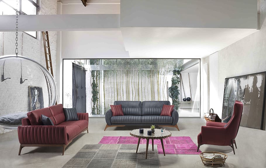 furniture, inside, room, indoors, sofa, domestic room, architecture HD wallpaper