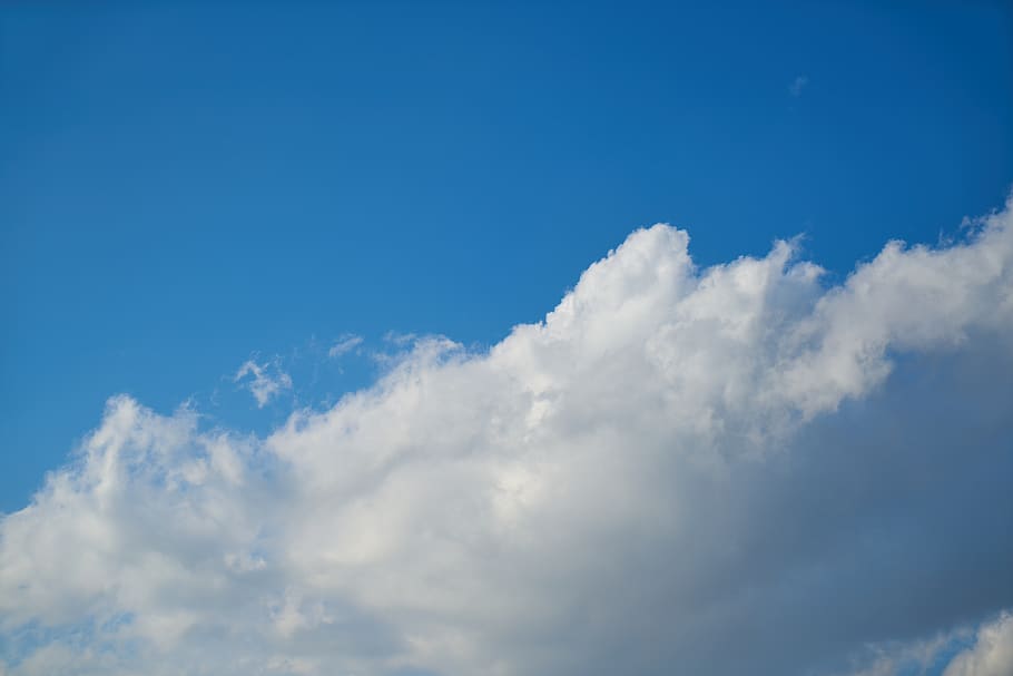 cloud, white, sky, clouds, blue, air, nature, landscape, high HD wallpaper