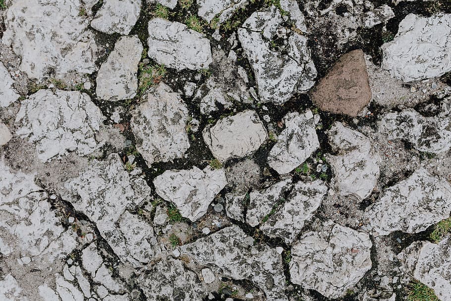 Old brick and stone pavements, bricks, background, paving, full frame HD wallpaper