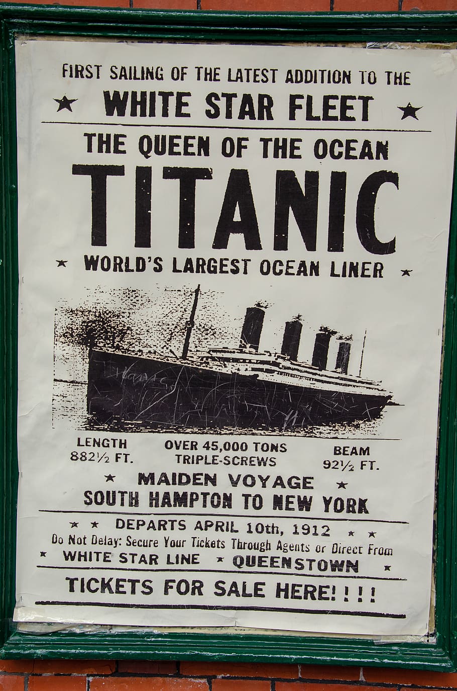 HD wallpaper: ireland, cobh, titanic, poster, vintage, museum, text,  communication | Wallpaper Flare