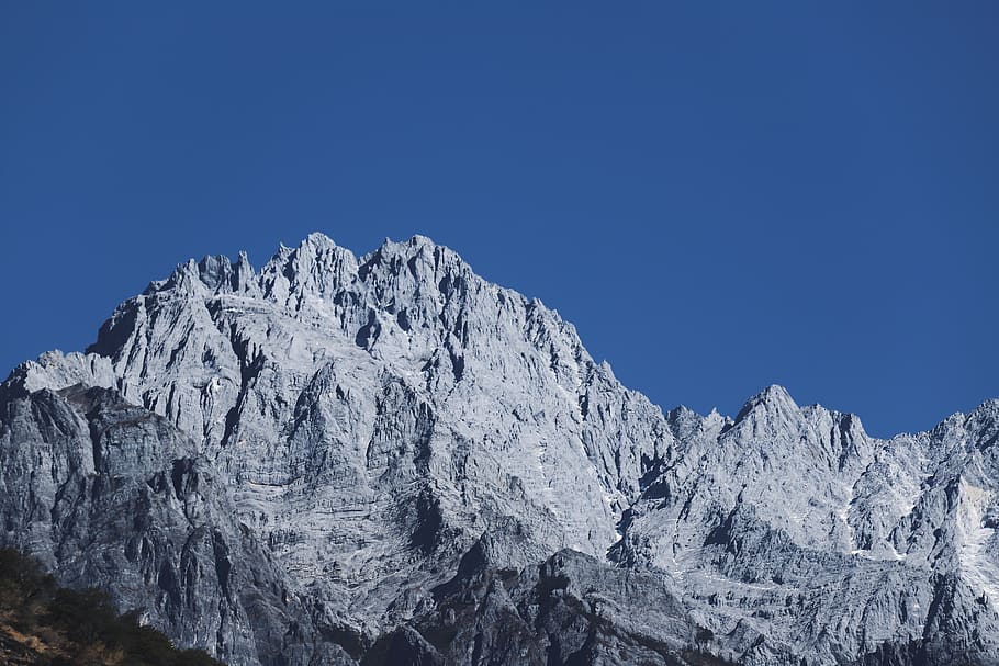 snow mountain, cold temperature, sky, winter, scenics - nature HD wallpaper