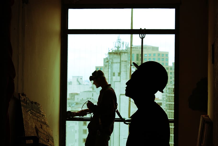 architecture, building, infrastructure, indoor, people, work HD wallpaper