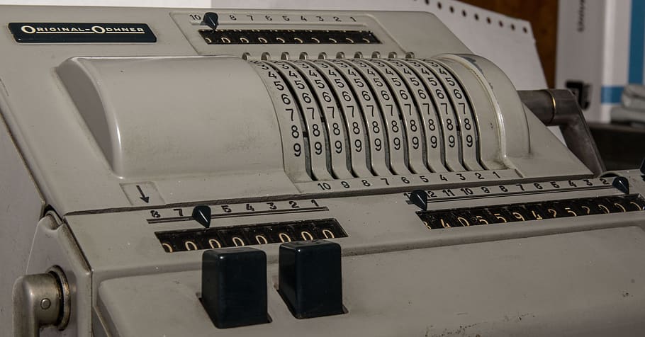 calculating machine, office, count, nostalgic, calculation HD wallpaper
