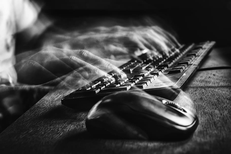 slow, shutter, exposure, outdoor, keyboard, working, designer HD wallpaper
