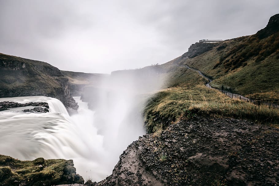 waterfall during daytime, scenics - nature, beauty in nature HD wallpaper