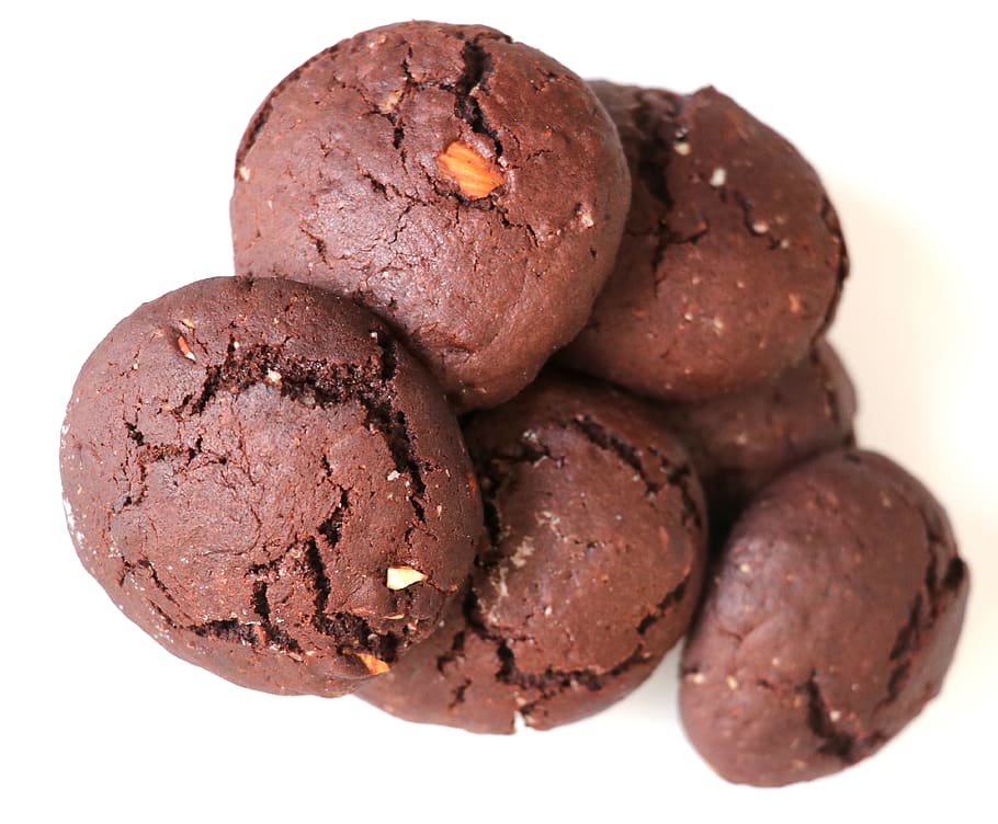 almond, cookies, nibble, biscuits, almonds, nuts, bake, bakery HD wallpaper