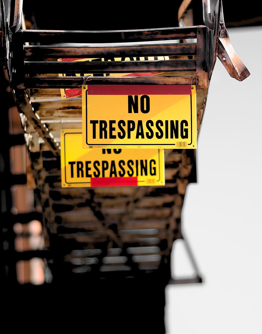 no trespassing sign, communication, text, western script, capital letter, HD wallpaper