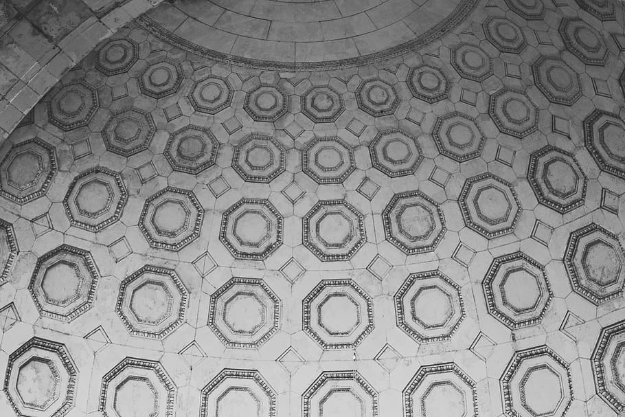 gray concrete building, pattern, design, full frame, backgrounds HD wallpaper