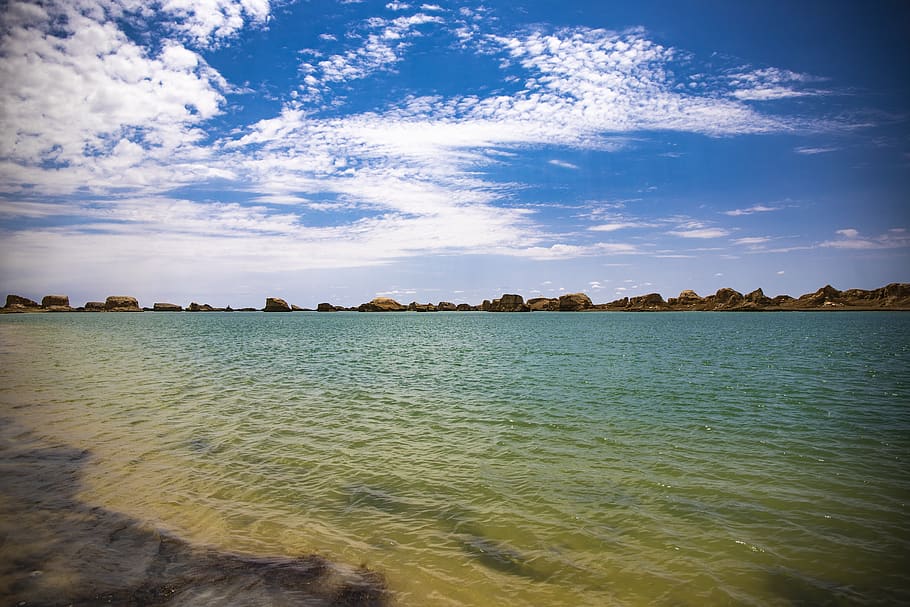 sea, water, stone, ocean, beach, sand, summer, wave, blue, nature HD wallpaper