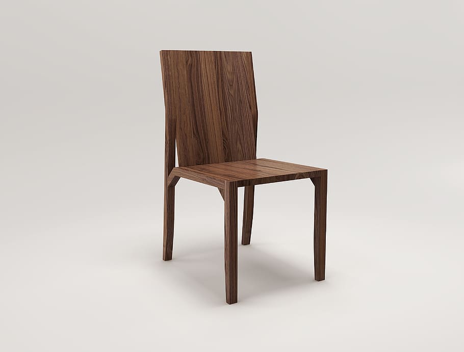 chair, furniture, wood, seat, wood - material, indoors, no people, HD wallpaper