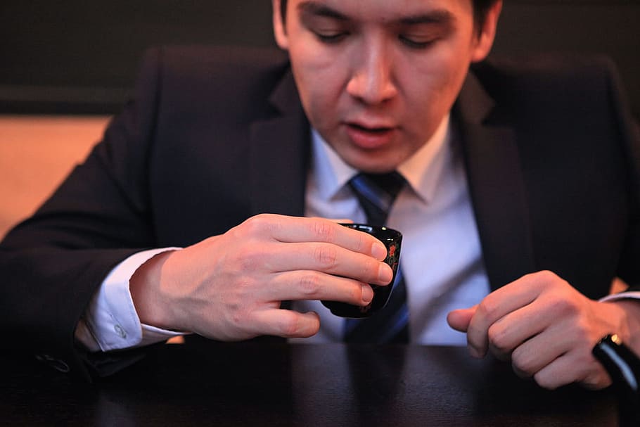 handsome, tie, young, businesspeople, man, person, sitting HD wallpaper