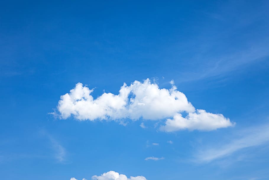 air, atmosphere, background, beautiful, blue, blue-sky, bright HD wallpaper
