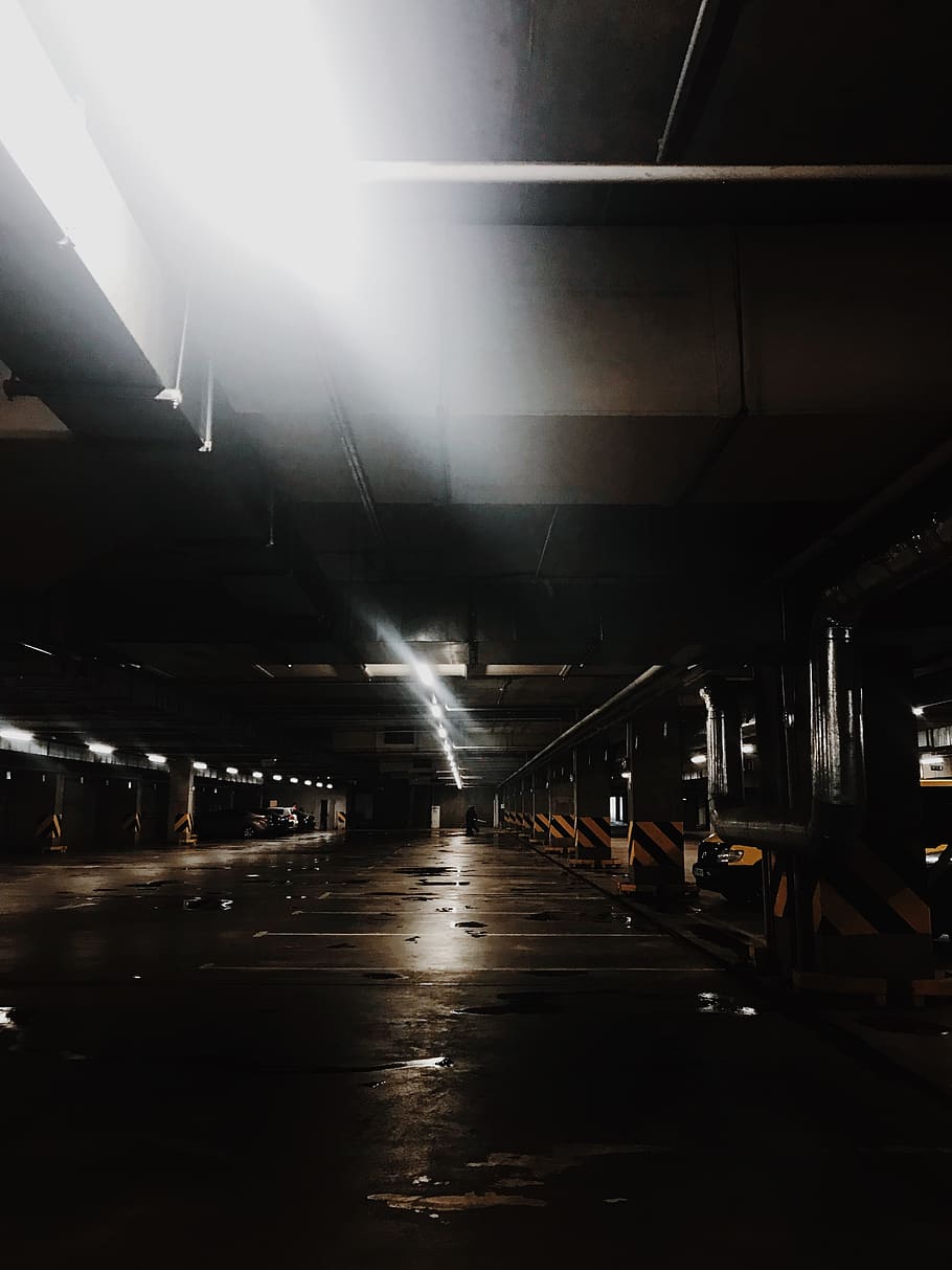 lighting, indoors, interior design, flare, tunnel, corridor HD wallpaper